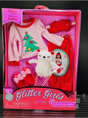Glitter Girls Deluxe Pajama Outfit Set - Fits 14-Inch Dolls